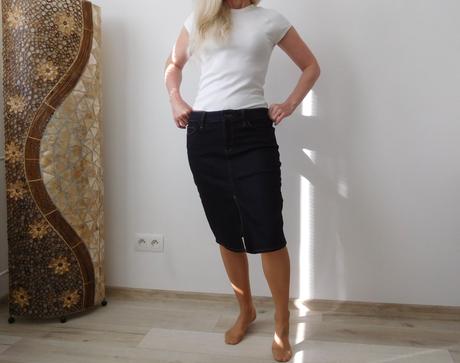 Riflová suknička 40v,, f&f,40