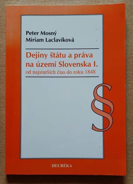 Predám  učebnicu - dejiny štátu a práva na území s, 