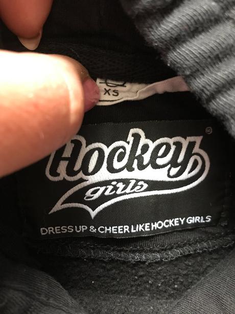 Čierna mikina - hockey girls, xs