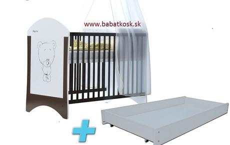 Detská postielka, šírka (cm): 60,dĺžka (cm): 120