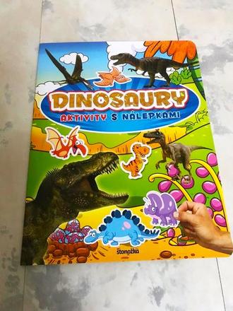 Dinosaury - aktivity s nálepkami,