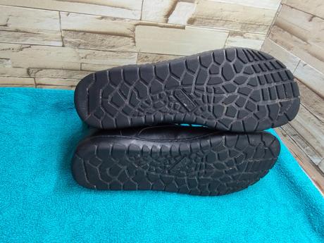 Zaqq 43 - kožené čierne kotníkové barefoot topánky, 43