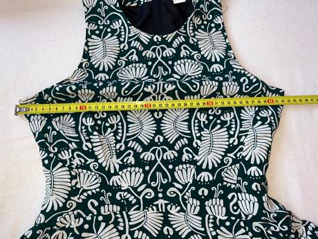 Zelené šaty so vzorom, h&m,36