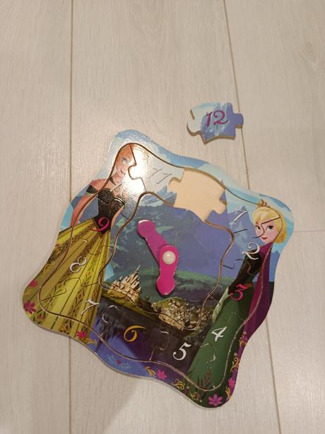 Drevené puzzle hodiny, 