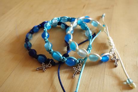 Ruženec desiatok - náramok, 