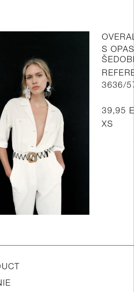 Ľanovy overal, zara,xs