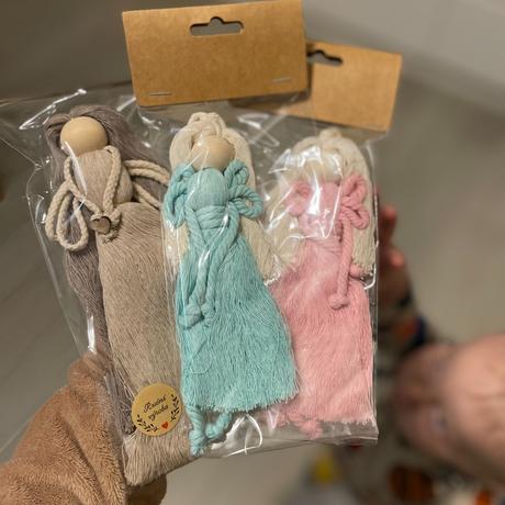 Anjelik pani učiteľke macrame ecru, 