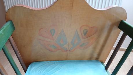 Drevena koliska rucna praca, šírka (cm): 55,dĺžka (cm): 90