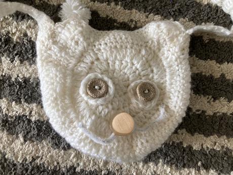 Mačičková pletená kabelka, 