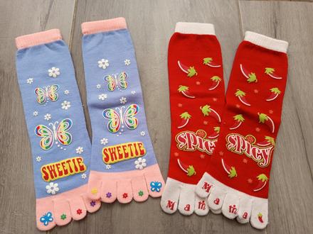 Roztomilé ponožky -prsťačky, 37