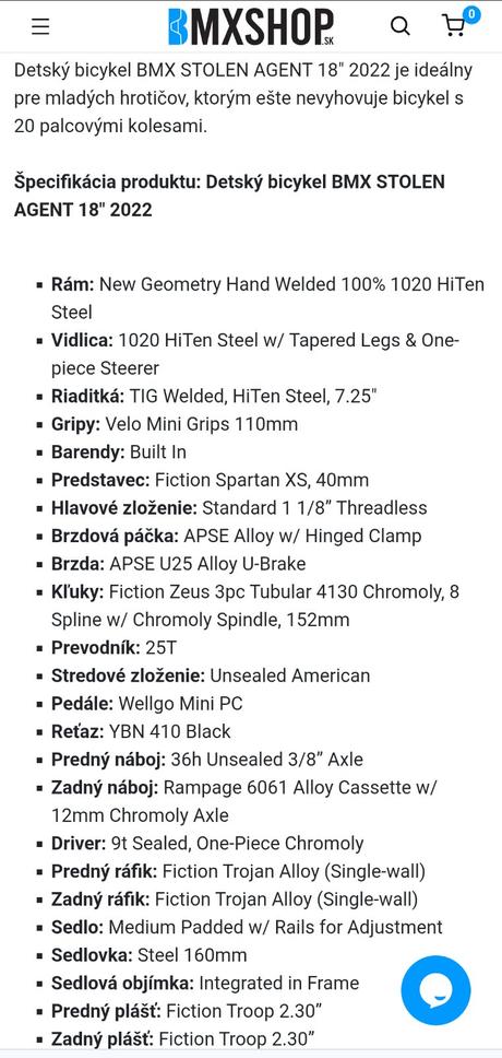 Bmx stolen agent 18", bmx,18