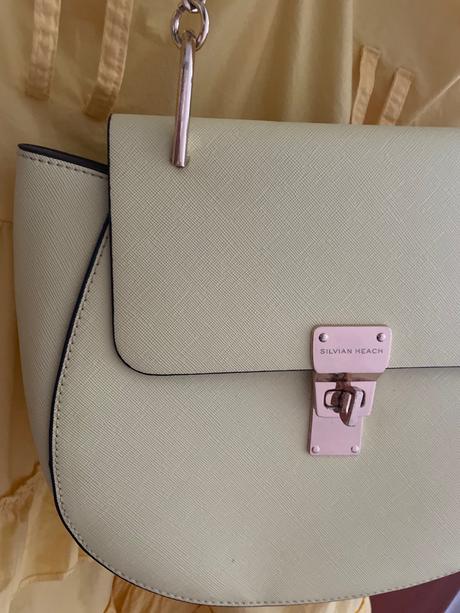 Silvian heach jemne zlta crossbody kabelka, silvian heach