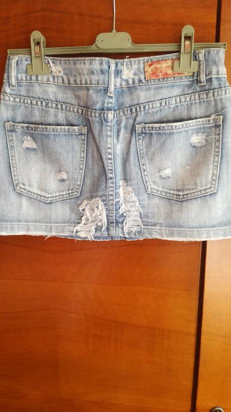 Trendy riflová minisukna, m