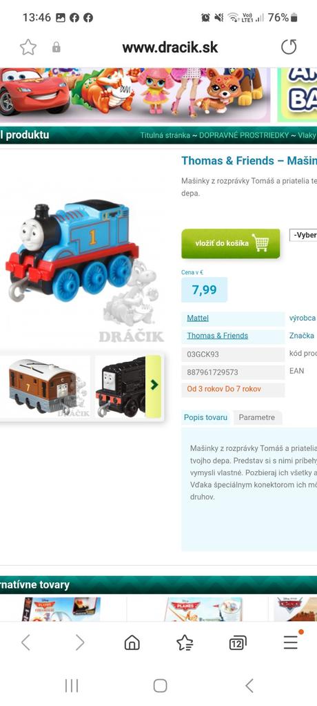 Vláčik tomáš thomas, 