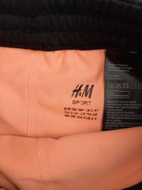 Športové kratasy, h&m,98