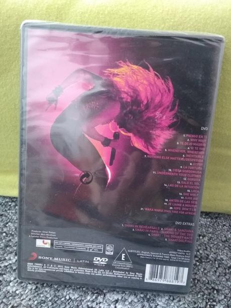 Dvd shakira - live from paris, 
