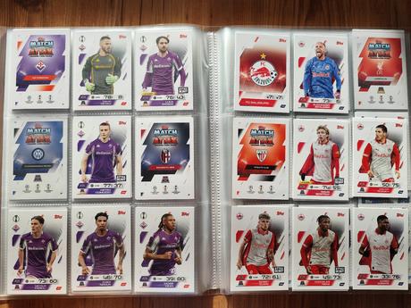 Futbalové kartičky match attax 2025/26,