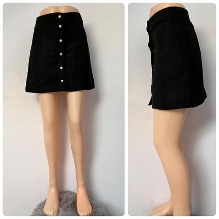 Dámska sukňa na gombíky čierna h&m (36), h&m,s