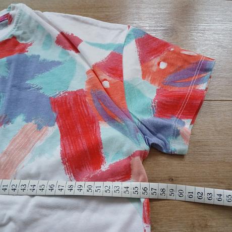 Farebné letné tričko stradivarius, stradivarius,l