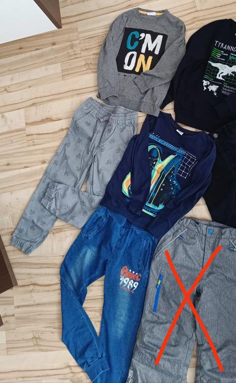 Mega chlapcensky balík oblečenia, 122–134