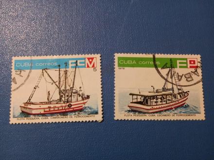 Poštové známky kuba lode 1978 rybárska flotila, 