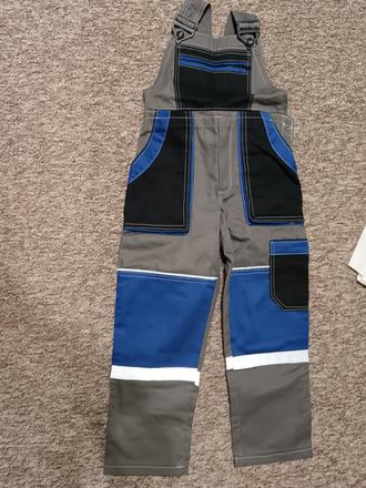 Detské monterkové nohavice, 128