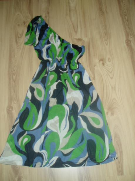 Zara šaty na jedno rameno s, zara,s