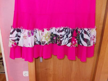 Ružové letné šaty, s