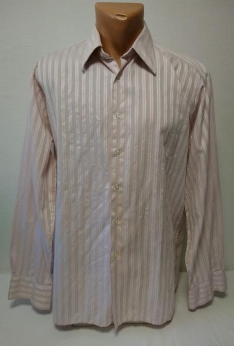 Pánska ružovo biela košeľa, kongress, l