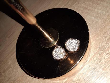 Klips náušnice retro, retro jeans