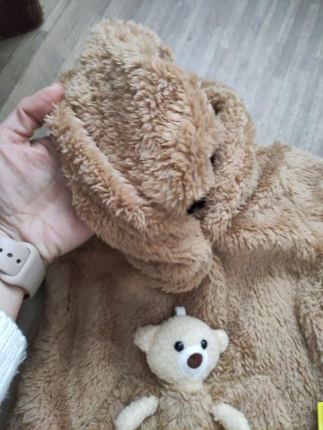 Nová béžovohnedá mikina s mackom, 86