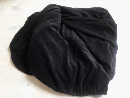 Hrubá froté/zamat elast.plachta,