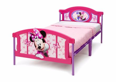 Plastová 3d posteľ minnie mouse, šírka (cm): 110,dĺžka (cm): 200