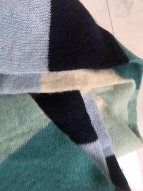 Teplý angorový šál, l