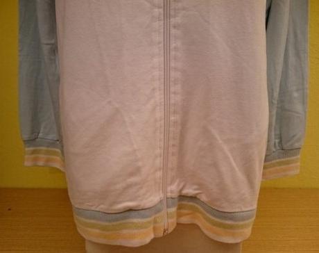 Tenšia dámska mikina na zips, biela, xxl