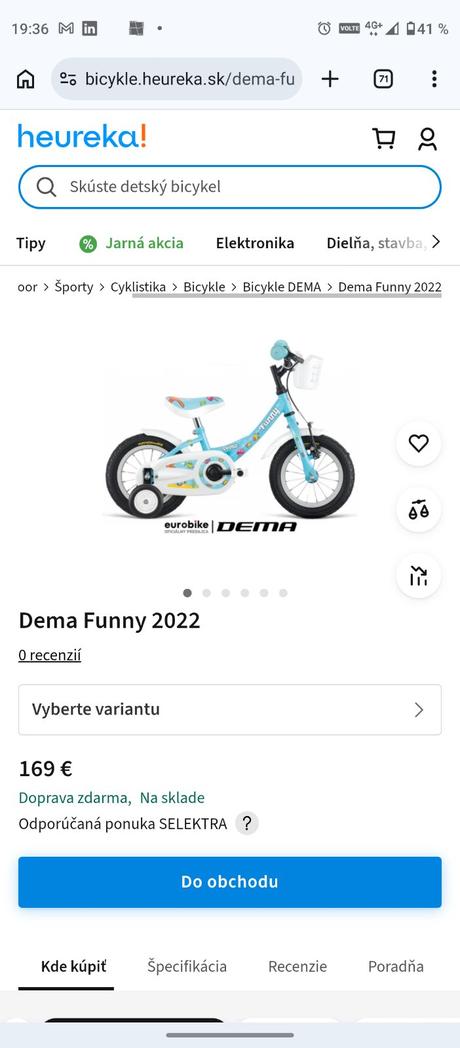 Predám bicykel dema funny 12, dema,12
