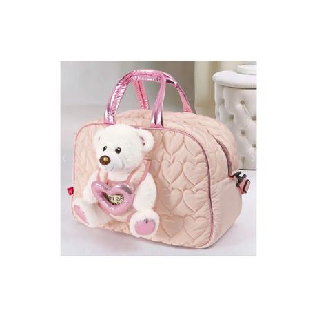 Ružová športová taška s ľadovým medveďom perletti, 