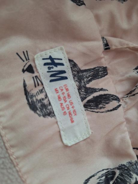 Zateplena bundicka, h&m,140