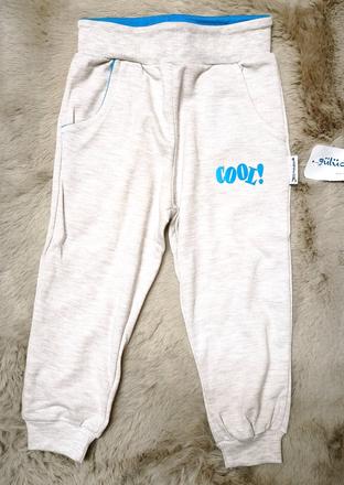 Detské bavlnené tepláky béžové, 86 - 170