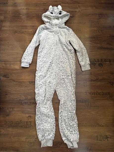 Hebké zvieratkové pyžamo / oversl 8-10rokov, lindex,134