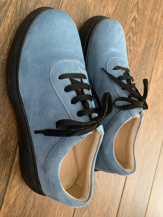 Modre topanocky na snurovanie 38, 38
