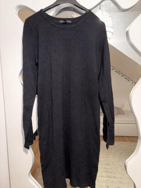 Bodkované úpletové šaty, mango,m