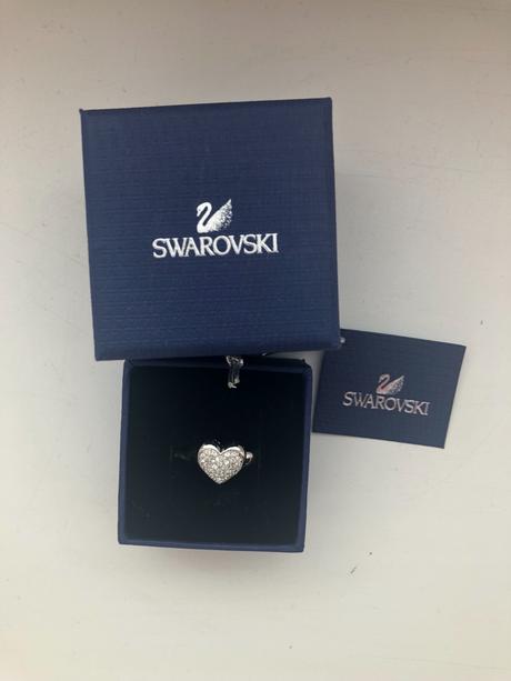 Swarovski prsten srdiecko novy., swarovski