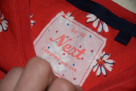 Prekrasne tricko vtop stave s flitrovanou maslou, next,104