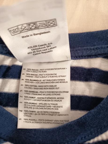 Pískacie tricko 116/122, 116