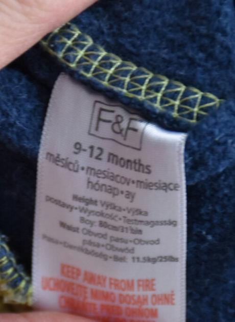 Chlapčenské tepláky, f&f,80