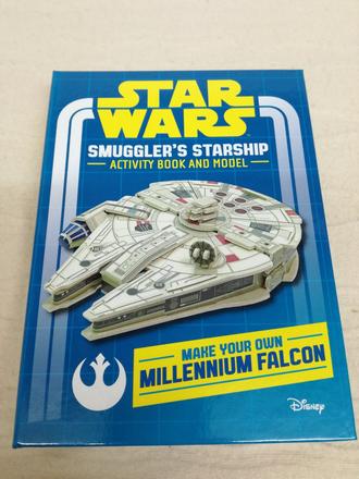 Star wars millennium falcon book + model nsu19, 