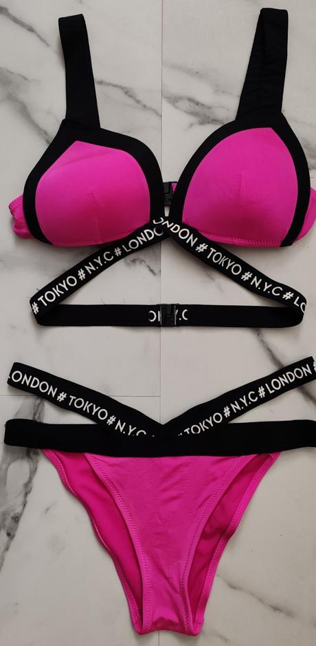 Plavky ruzovo cierne, m