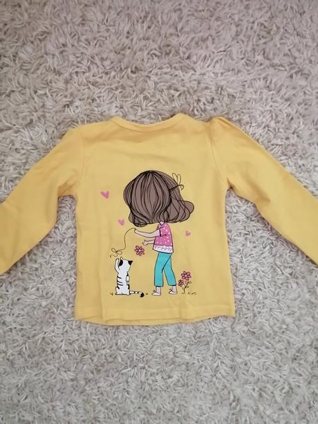 Žlté tričko pre dievčatko, 92