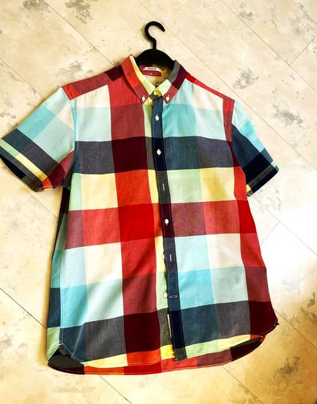 Vkusná pestrá košeľa m/l, h&m,l